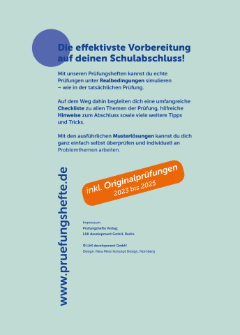 Abitur Mathematik LK 2026 Berlin / Brandenburg – Rückseite