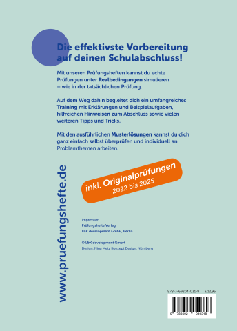 Hauptschule Mathematik 2026 – Hessen Rückseite