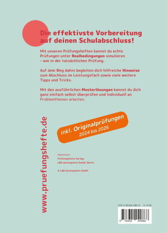 Prüfungsheft Abitur 2027 BW – Deutsch LF – Rückseite