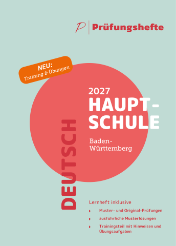 Prüfungsheft Hauptschule 2027 BW – Deutsch - Cover