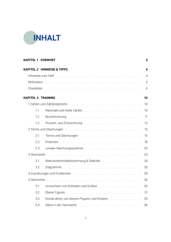 MSA und eBBR Mathe 2026 – Berlin / Brandenburg – Inhaltsverzeichnis