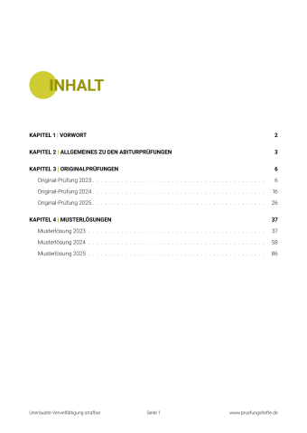 Abitur Englisch LK 2026 - Berlin / Brandenburg - Inhaltsverzeichnis