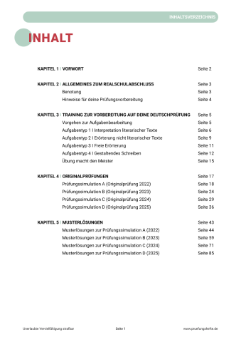 BLF Deutsch 2026 – Thüringen – Inhaltsverzeichnis
